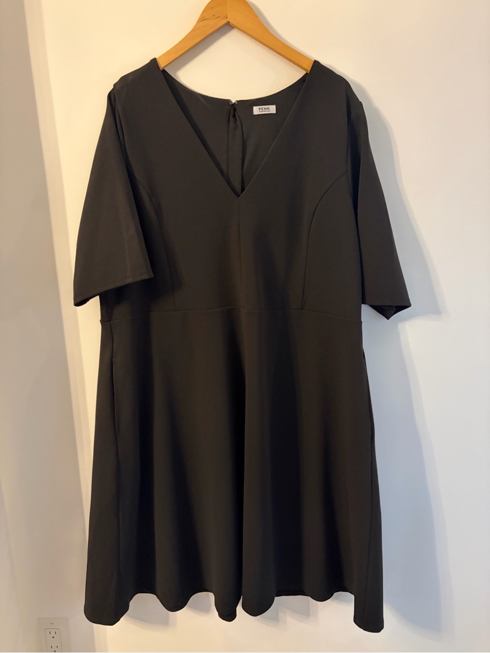 Penningtons Black V-Neck A-Line Dress